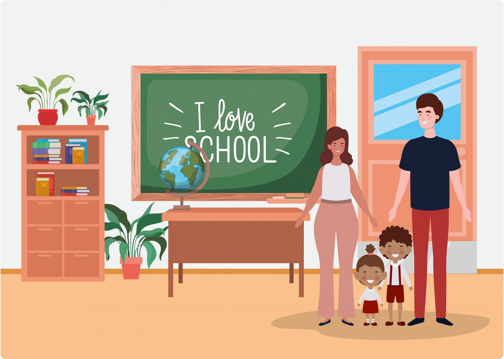 image of a digital literacy class in a modern setting